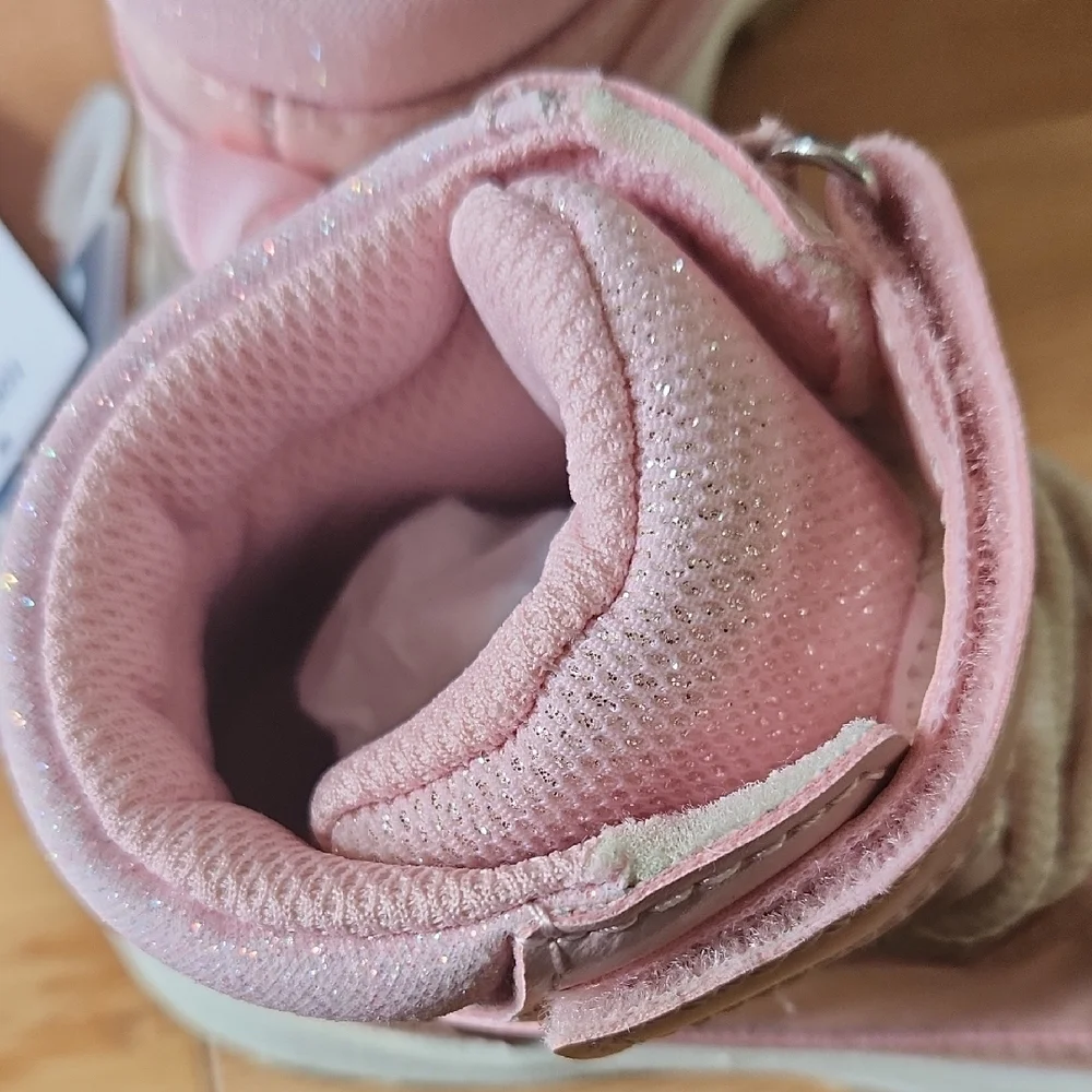 NWT OshKosh B'gosh Pink High-Top Sneakers Toddler 8 - Picture 16 of 17